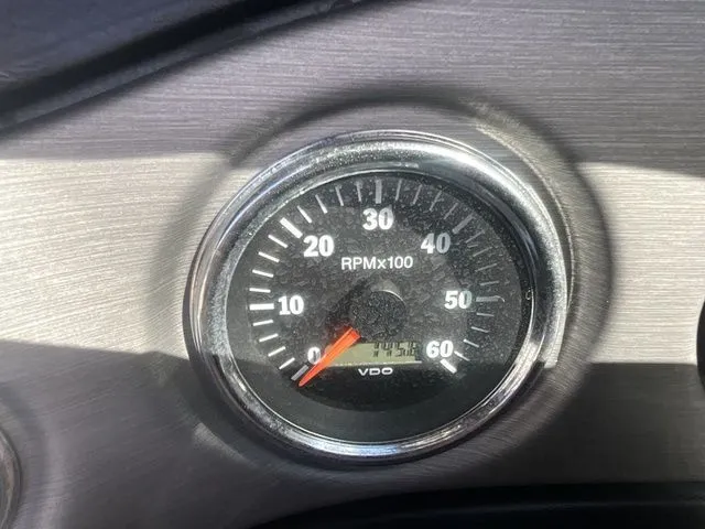 Slide: The Image of 2013 Bryant Boats 233X tachometer displaying 745.6 hours. - 38