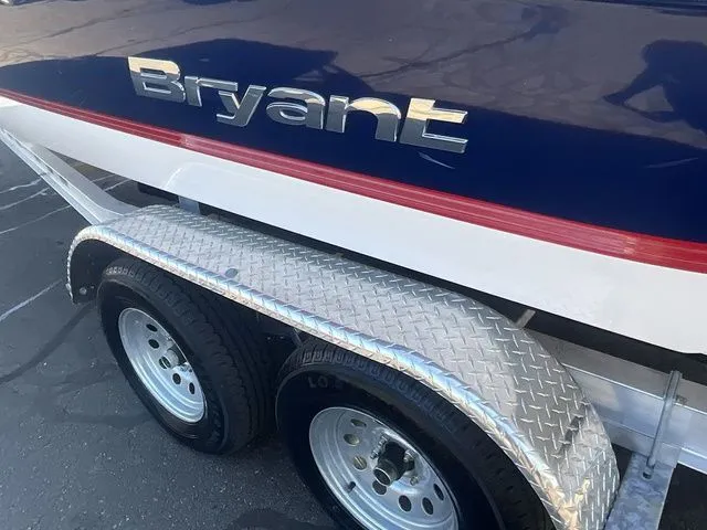 Slide: The Image of 2013 Bryant Boats 233X on trailer, close-up view. - 9