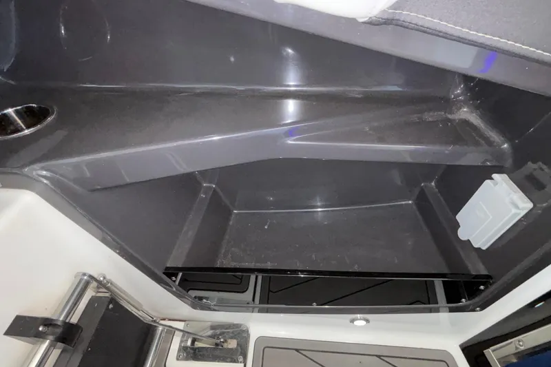 Slide: The Image of Interior storage compartment of 2023 Monterey 385SS Super Sport boat. - 55