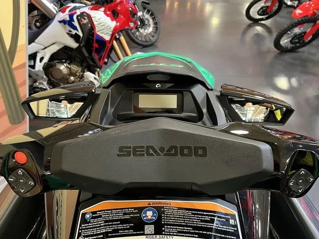 Slide: The Image of 2026 Sea-Doo GTI SE 130 dashboard in a showroom. - 8