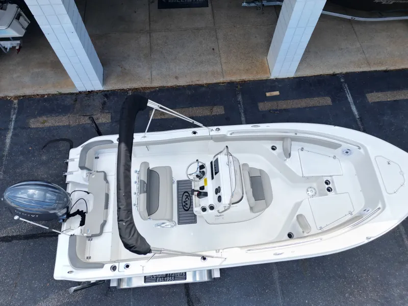 Slide: The Image of Aerial view of 2026 Key West 203 FS boat in harbor. - 6