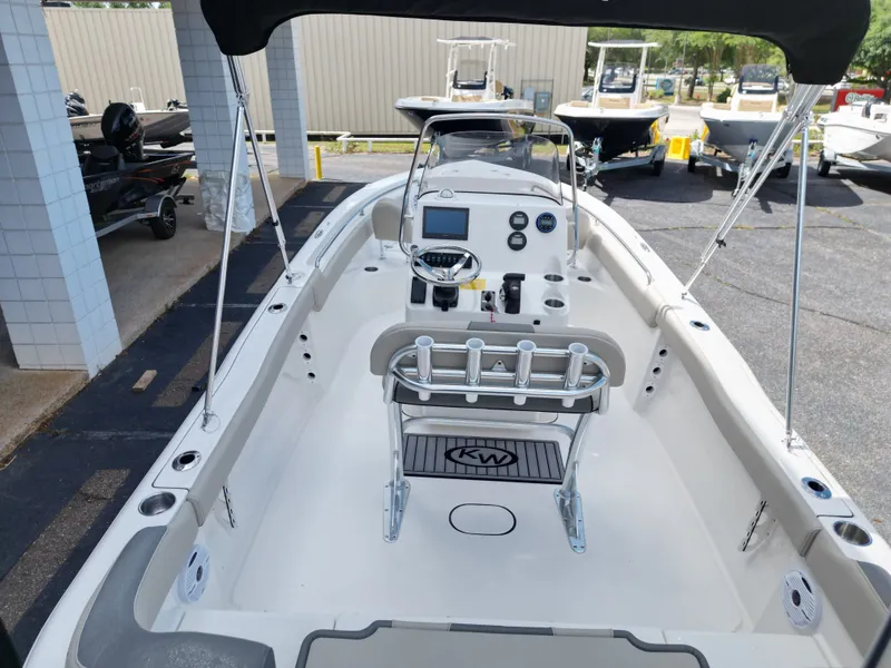 Slide: The Image of Interior view of Key West 203 FS boat, model year 2026. - 7