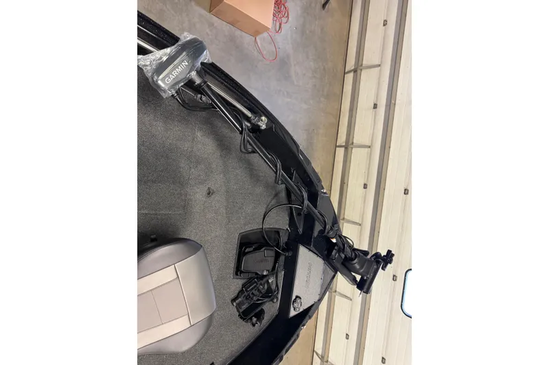 Slide: The Image of 2026 Nitro ZV21 Pro boat interior with Garmin equipment and seating. - 17