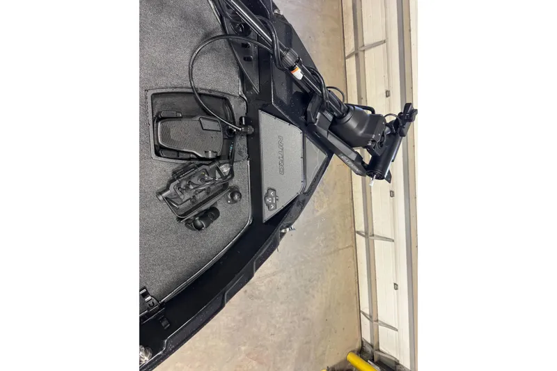 Slide: The Image of 2026 Nitro ZV21 Pro boat interior with advanced control panel and equipment. - 18