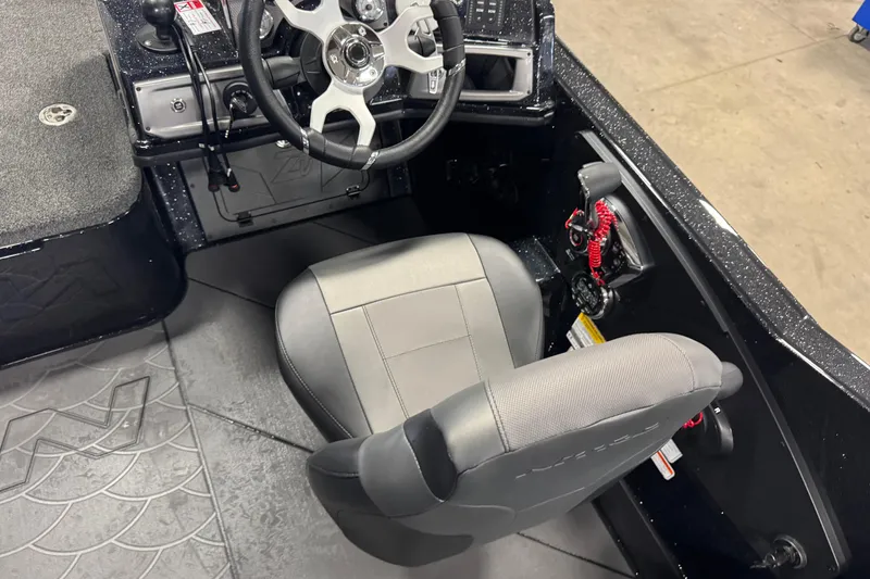 Slide: The Image of Interior of 2026 Nitro ZV21 Pro boat with steering wheel and seat. - 5