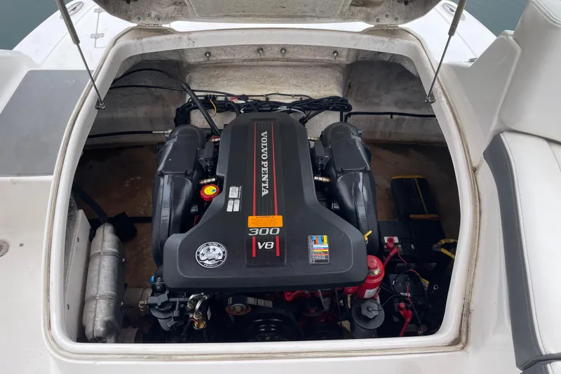 Slide: The Image of Engine compartment of a 2014 Chaparral 224 Sunesta with Volvo Penta 300 V8 engine. - 40