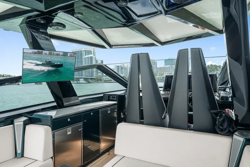 Slide: The Image of Interior of Wally wallytender43X yacht, modern design, 2023 model. - 29