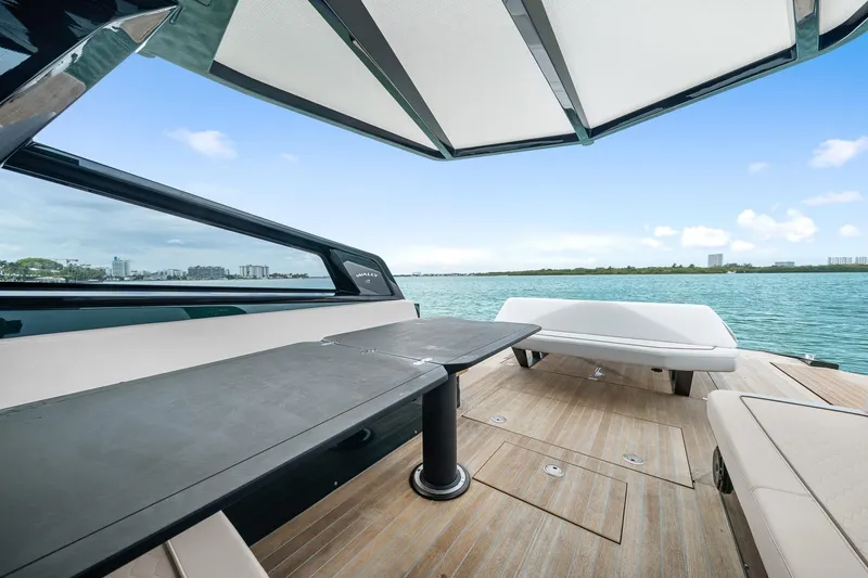 Slide: The Image of Luxurious interior of Wally wallytender43X yacht, 2023 model. - 34