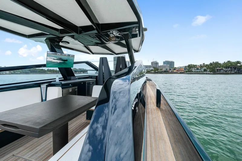 Slide: The Image of Luxurious Wally wallytender43X yacht on calm waters, 2023 model. - 45