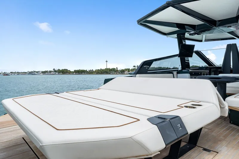 Slide: The Image of Luxurious sun deck of the 2023 Wally wallytender43X yacht. - 47