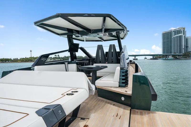 Slide: The Image of Luxurious Wally wallytender43X yacht 2023 on calm waters. - 48