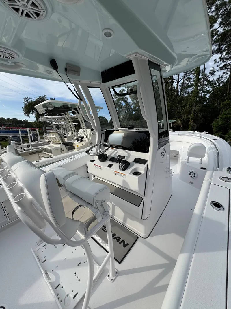 Slide: The Image of 2026 Sportsman Open 232 Center Console boat interior view. - 29