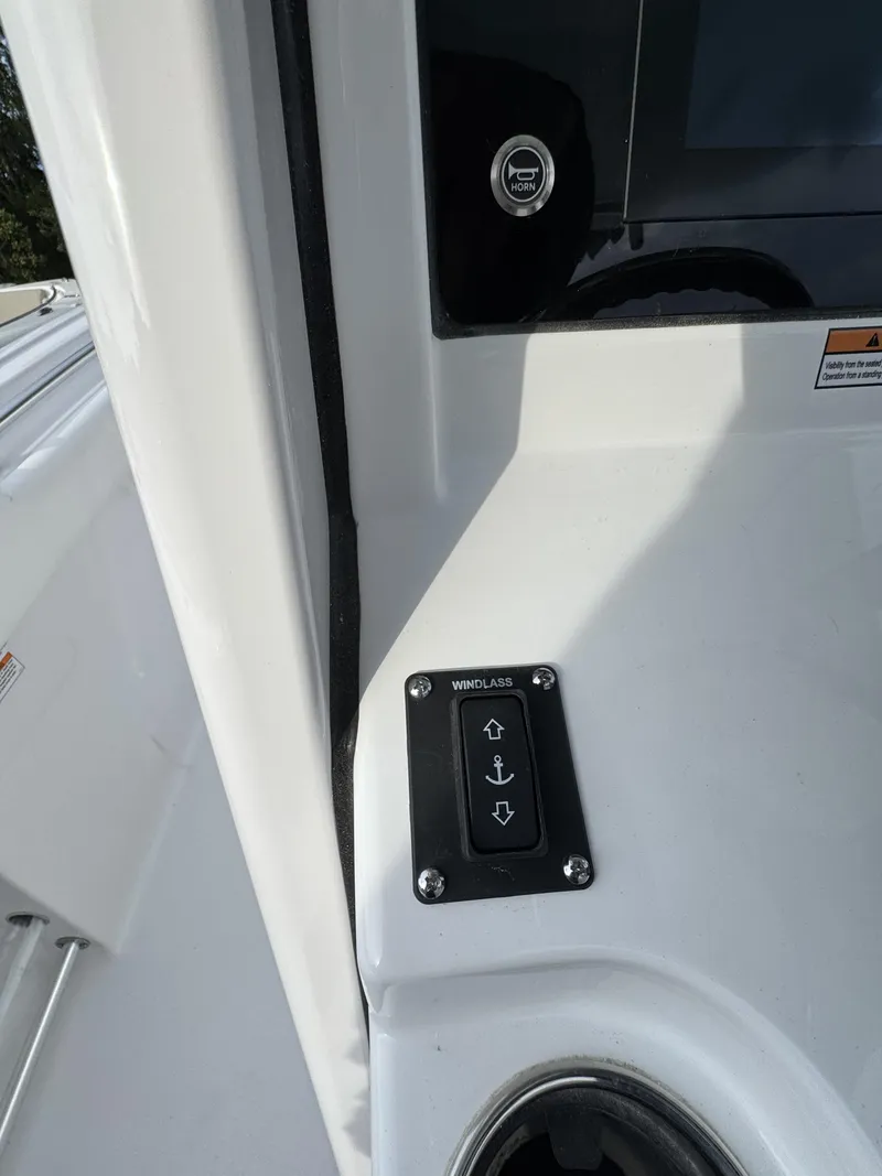 Slide: The Image of 2026 Sportsman Open 232 console with windlass control. - 30