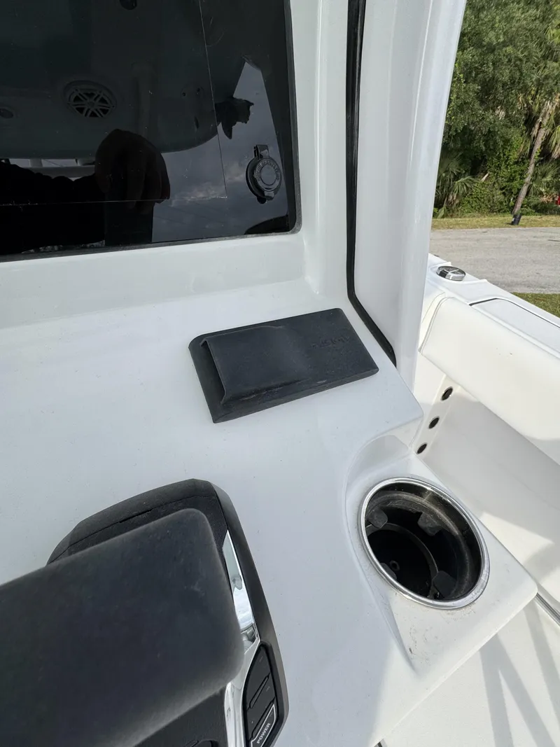 Slide: The Image of 2026 Sportsman Open 232 Center Console dashboard detail view. - 34