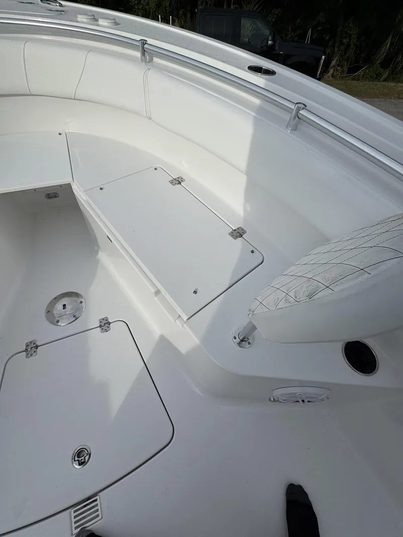 Slide: The Image of Interior view of Sportsman Open 232 Center Console 2026. - 9