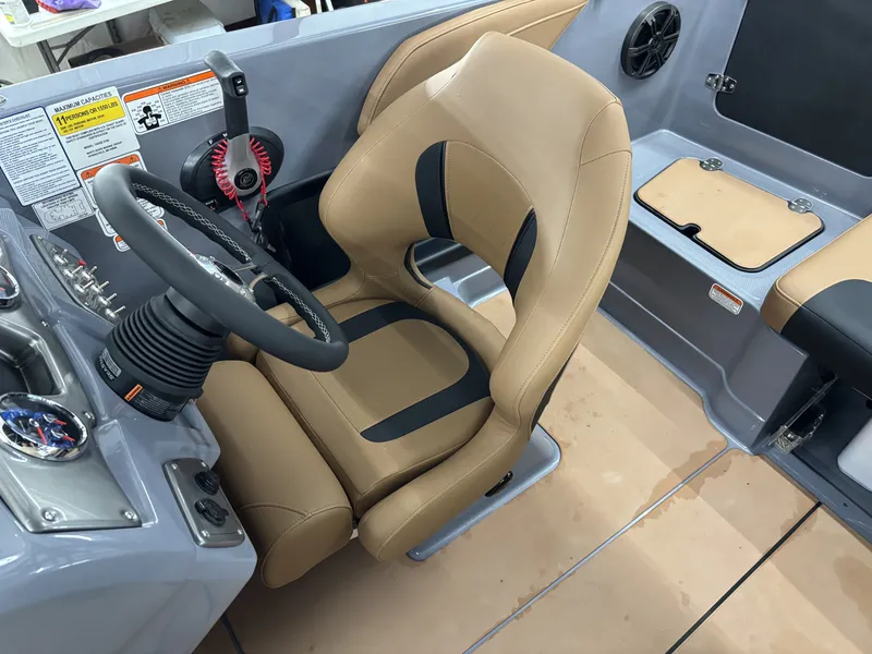 Slide: The Image of 2026 Tahoe Deck 2150 interior with steering wheel and seat. - 9