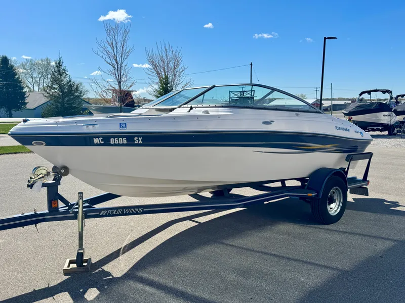 Slide: The Image of 2006 Four Winns 190 Horizon boat on trailer. - 8