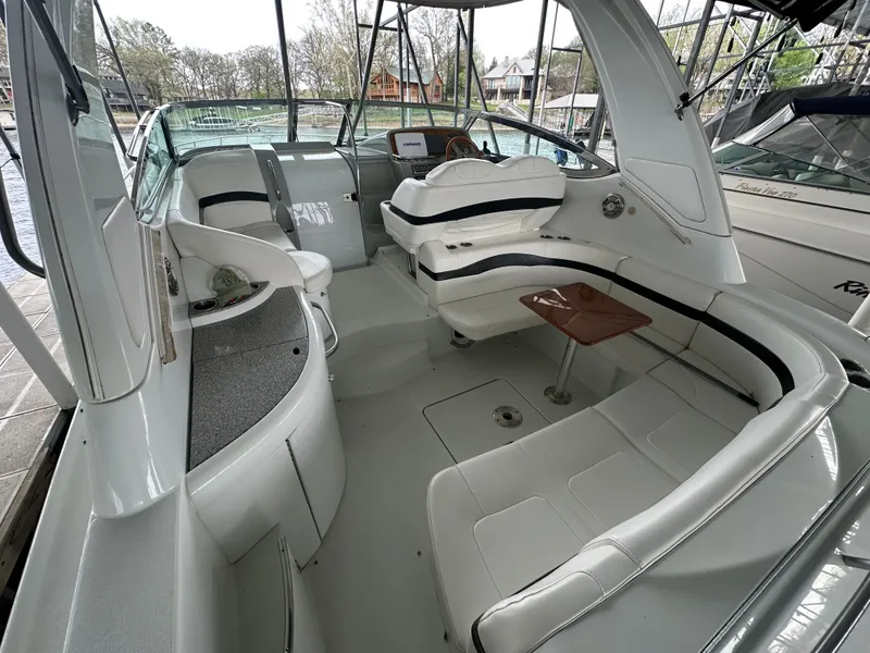 Slide: The Image of Interior of a 2008 Formula 37 Performance Cruiser with elegant seating arrangement. - 10