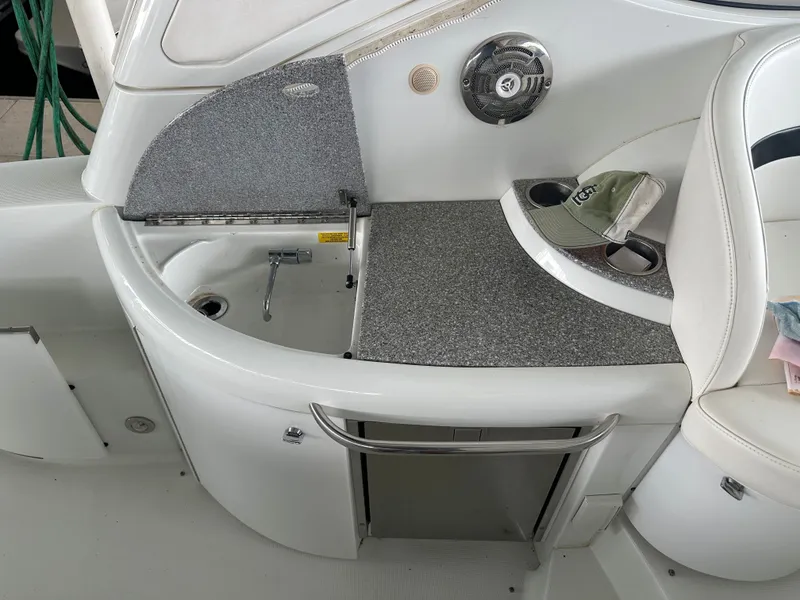 Slide: The Image of Interior of a 2008 Formula 37 Performance Cruiser with sink and speaker. - 11