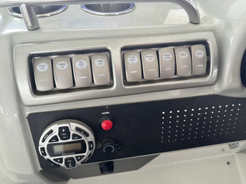 Slide: The Image of Control panel of a 2008 Formula 37 Performance Cruiser. - 22