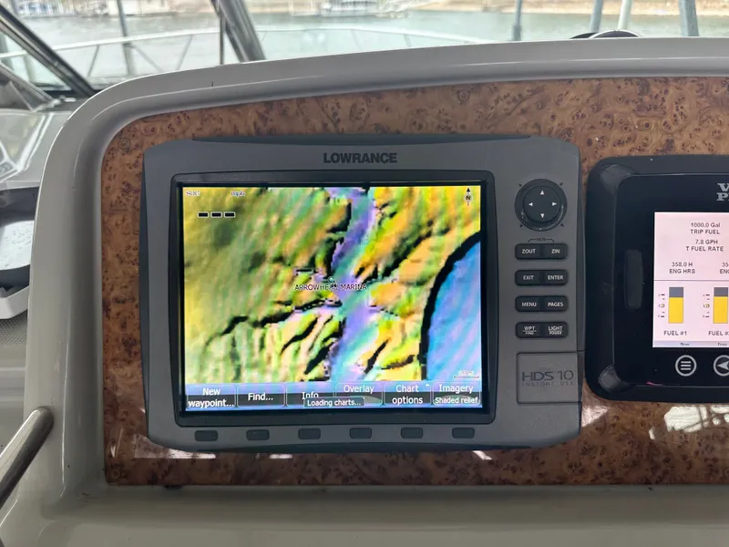 Slide: The Image of Lowrance GPS on 2008 Formula 37 Performance Cruiser. - 25