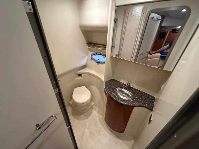 Slide: The Image of Interior of 2008 Formula 37 Performance Cruiser bathroom. - 42