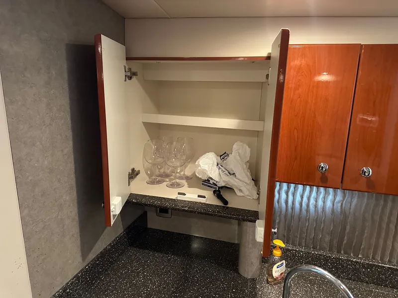 Slide: The Image of Kitchen cabinet in 2008 Formula 37 Performance Cruiser. - 45