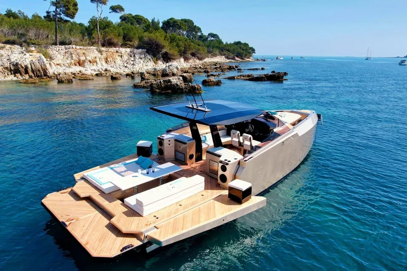 The Image of Luxury yacht Alium 42 from 2026 in scenic coastal setting. - 1