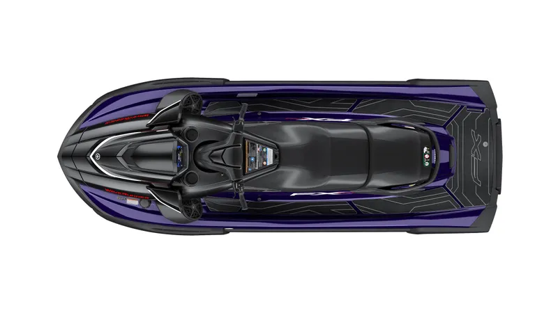 Slide: The Image of Yamaha FX SVHO 2026 jet ski in black and purple, top view. - 4