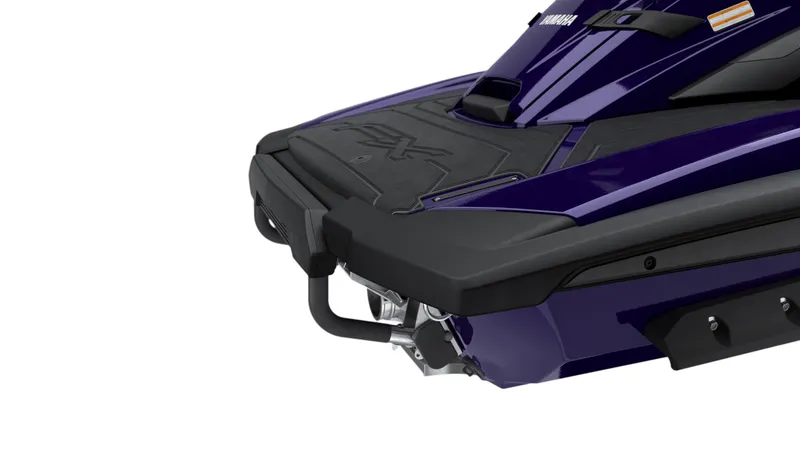 Slide: The Image of 2026 Yamaha FX SVHO jet ski rear view in dark blue. - 5