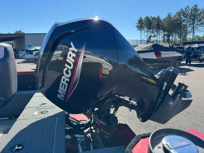 Slide: The Image of 2023 Alumacraft Competitor 165 CS with Mercury outboard motor. - 20