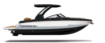 The Image of 2026 Chaparral SSX8 boat, modern design, side view. - 1