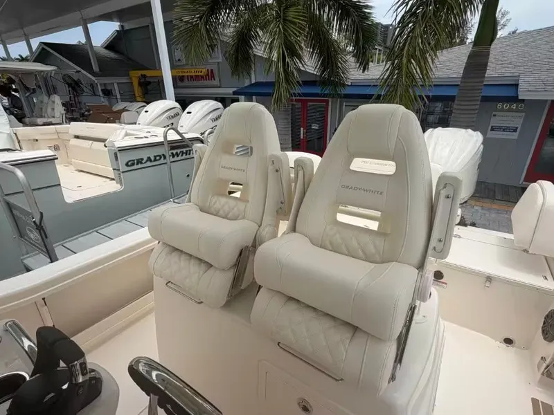 Slide: The Image of Grady-White 281 Coastal Explorer 2026 with luxurious outdoor seating. - 5