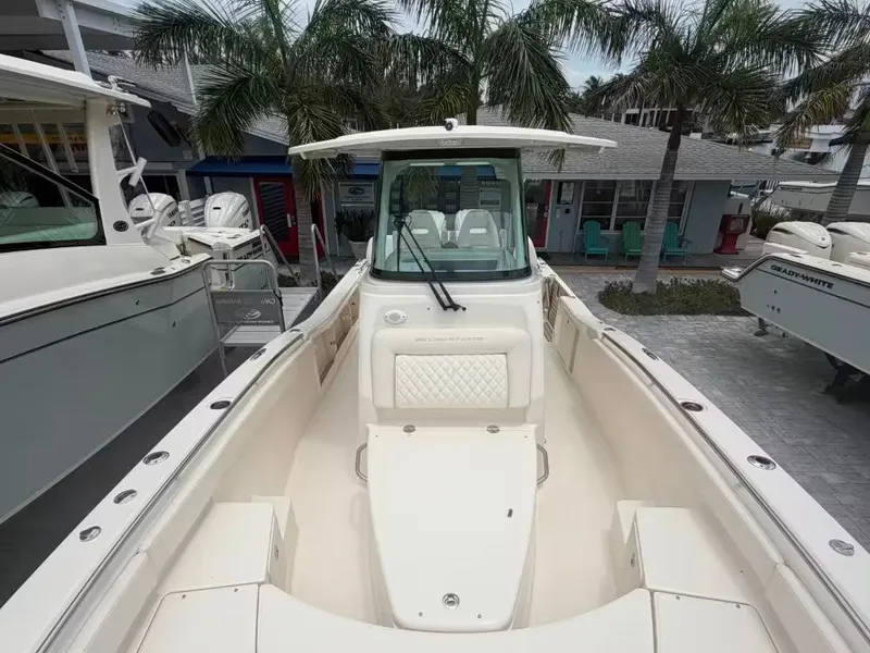 Slide: The Image of 2026 Grady-White 281 Coastal Explorer boat at dock. - 8