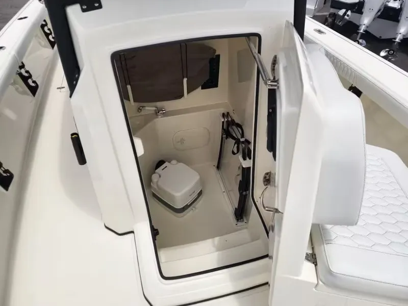 Slide: The Image of Interior of 2026 Pathfinder 2800 Hybrid with toilet. - 8