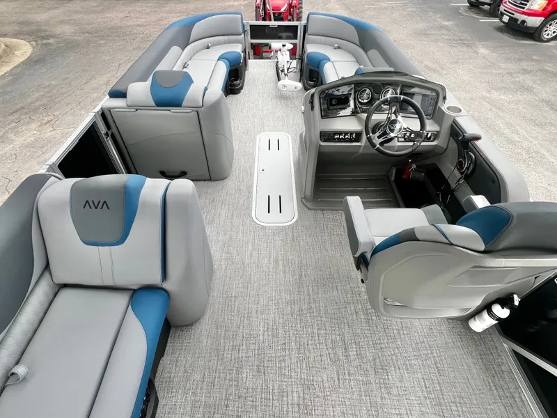 Slide: The Image of Interior of 2026 Avalon LSZ 23' Cruise Triple-Toon, luxurious design. - 20
