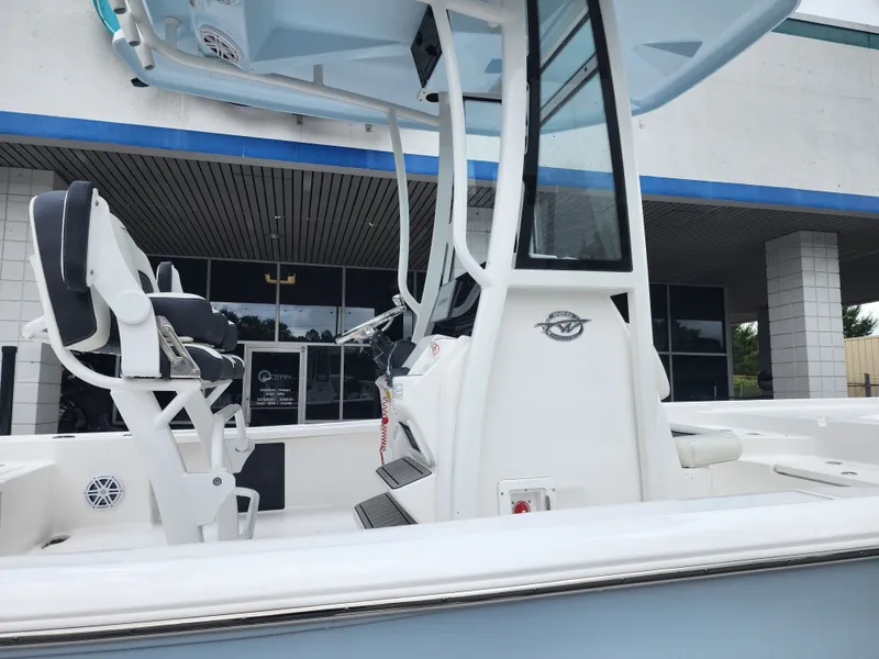 Slide: The Image of 2026 Tidewater 2210 Carolina Bay boat, modern design, white seating. - 3
