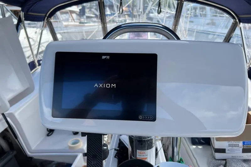 Slide: The Image of Axiom navigation display on 2012 Catalina 355 yacht helm. - 11