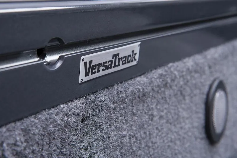 Slide: The Image of Close-up of VersaTrack system on a 2014 Tracker Targa V-18 Combo. - 37