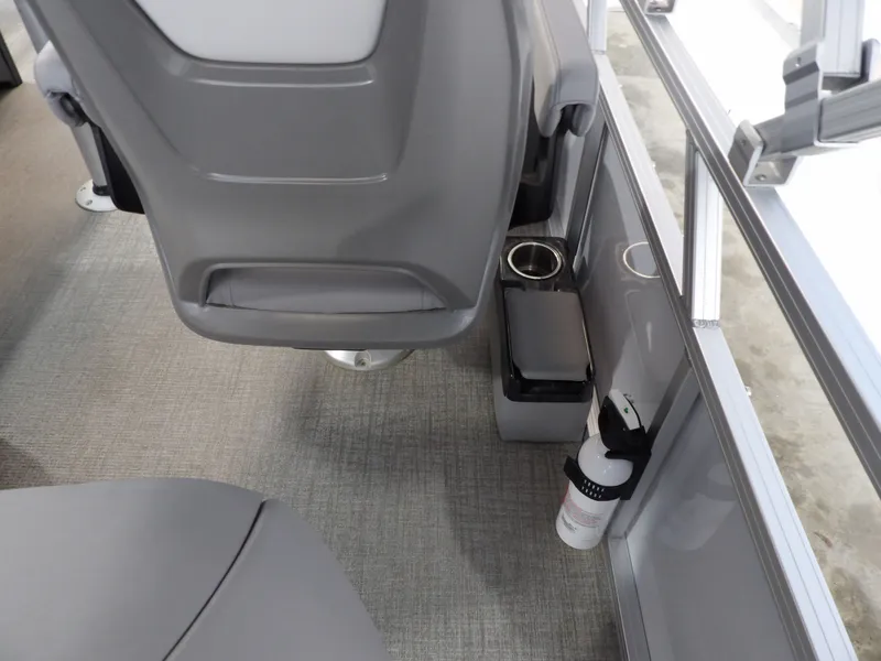 Slide: The Image of Interior of Avalon Venture Quad Fish 2026 with seat and fire extinguisher. - 11