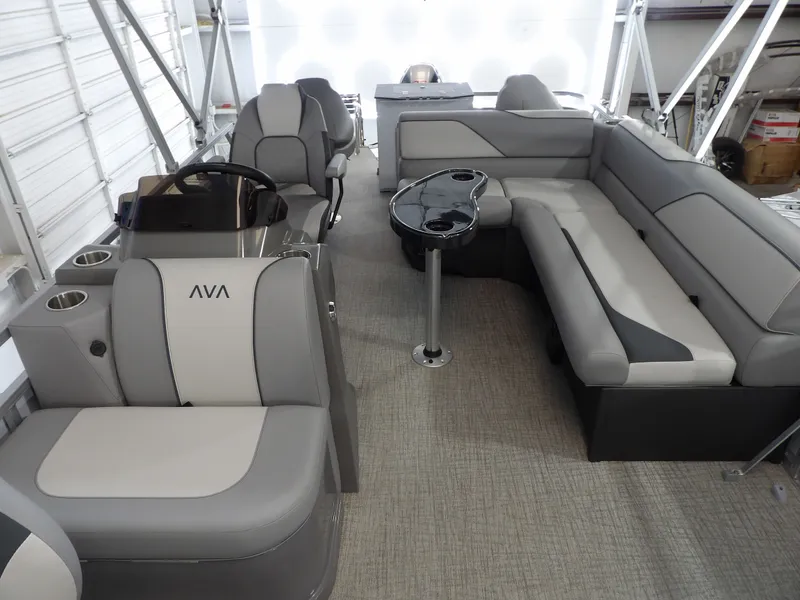 Slide: The Image of Interior of Avalon Venture Quad Fish 2026 with gray seating. - 8