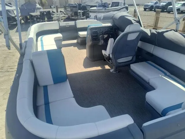Slide: The Image of Avalon Aura Pontoon Boats 2025 - 25