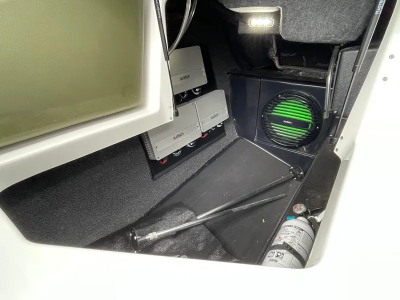 Slide: The Image of Interior of 2024 Tigé 24RZX featuring Audison sound system. - 30