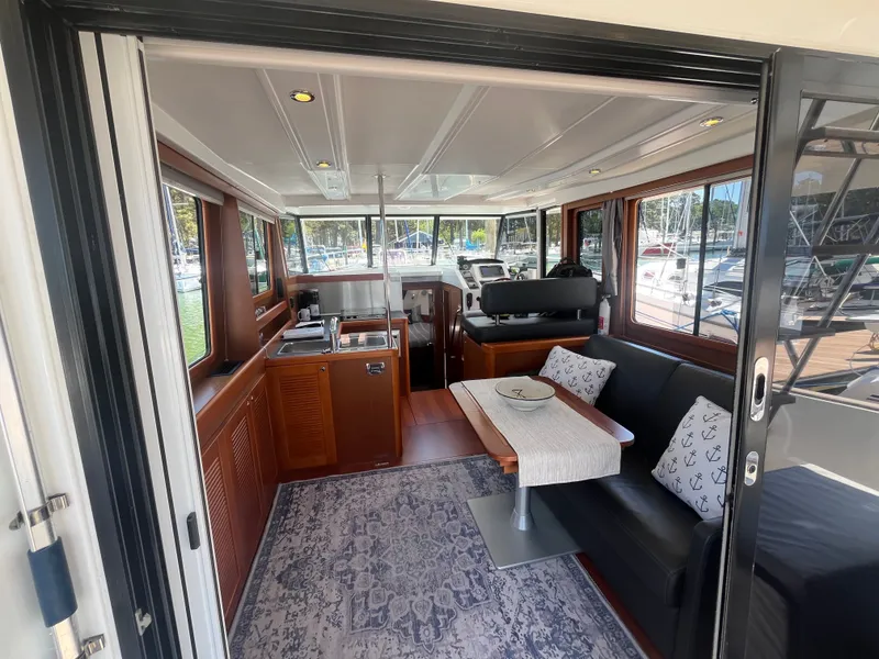 Slide: The Image of Interior of 2015 Beneteau Swift Trawler 34 Fly yacht. - 6
