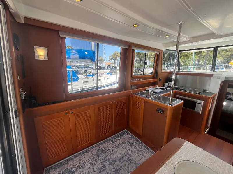 Slide: The Image of Interior of 2015 Beneteau Swift Trawler 34 Fly with modern kitchen. - 10