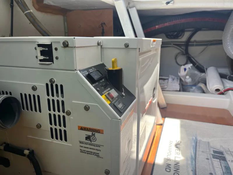 Slide: The Image of Generator room of 2015 Beneteau Swift Trawler 34 Fly. - 30