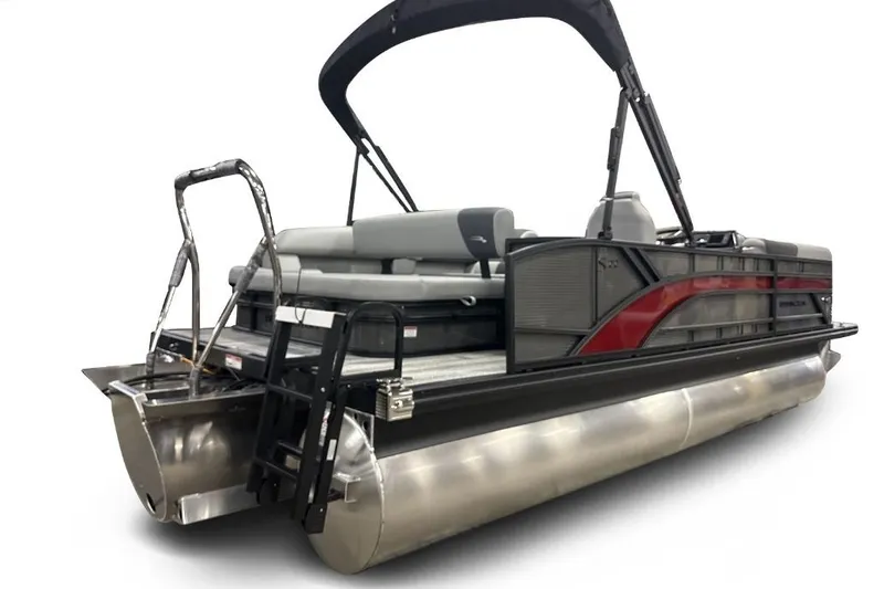 Slide: The Image of 2026 Bennington 22 S Swingback pontoon boat with sleek design and comfortable seating. - 2