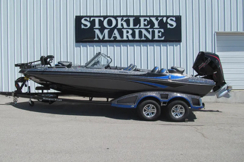 The Image of 2026 Ranger 212LS boat on trailer at Stokley's Marine dealership. - 0