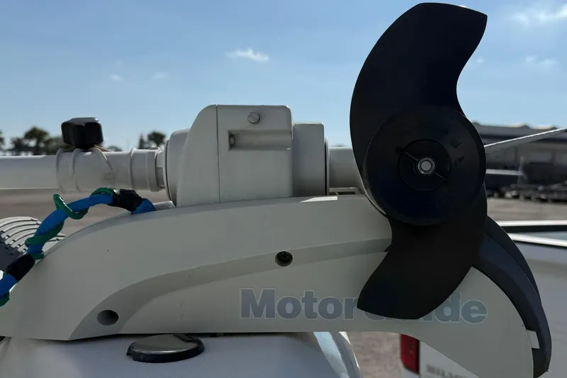 Slide: The Image of Close-up of a 2015 NauticStar 224 XTS boat motor propeller. - 10