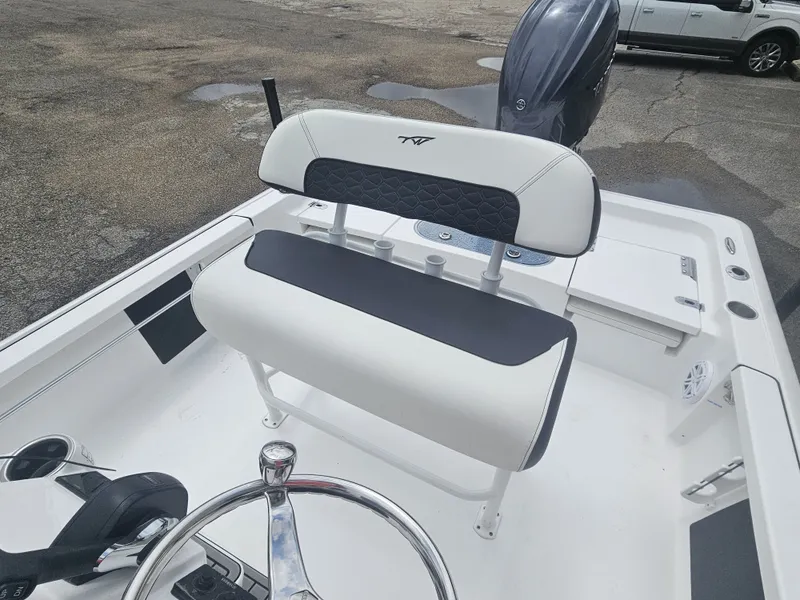 Slide: The Image of Interior view of 2026 Tidewater 2110BMT boat with helm station. - 9